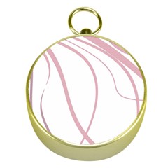 Pink Elegant Lines Gold Compasses by Valentinaart