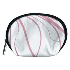 Pink Elegant Lines Accessory Pouches (medium) 