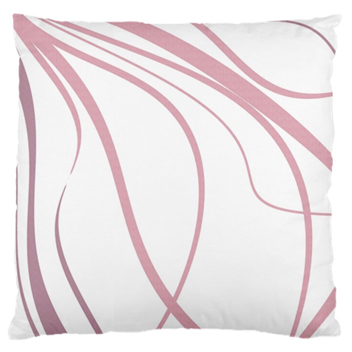 Pink elegant lines Standard Flano Cushion Case (Two Sides)