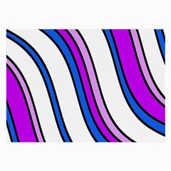 Purple Lines Large Glasses Cloth (2-side) by Valentinaart