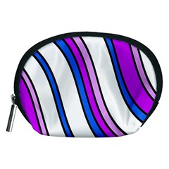 Purple Lines Accessory Pouches (medium)  by Valentinaart