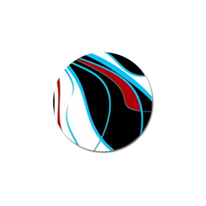 Blue, Red, Black And White Design Golf Ball Marker (10 pack)