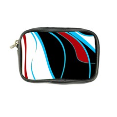 Blue, Red, Black And White Design Coin Purse by Valentinaart