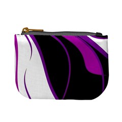 Purple Elegant Lines Mini Coin Purses by Valentinaart