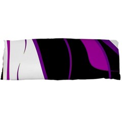 Purple Elegant Lines Body Pillow Case Dakimakura (two Sides) by Valentinaart
