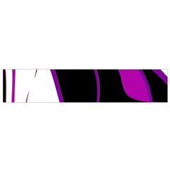 Purple Elegant Lines Flano Scarf (small) by Valentinaart