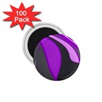 Purple Elegant Lines 1.75  Magnets (100 pack)  Front