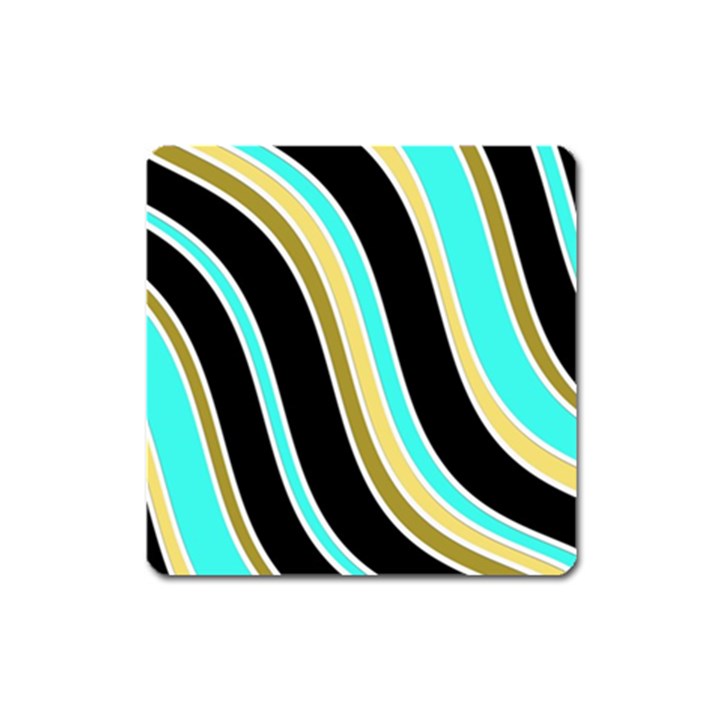 Elegant Lines Square Magnet