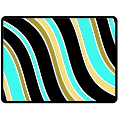 Elegant Lines Fleece Blanket (large)  by Valentinaart