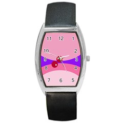 Decorative Abstraction Barrel Style Metal Watch by Valentinaart