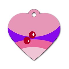 Decorative Abstraction Dog Tag Heart (two Sides) by Valentinaart