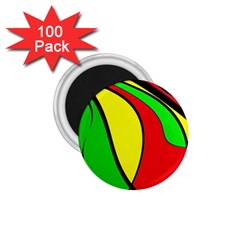 Colors Of Jamaica 1 75  Magnets (100 Pack)  by Valentinaart