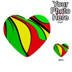 Colors Of Jamaica Multi-purpose Cards (heart)  by Valentinaart