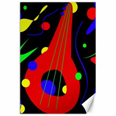 Abstract Guitar  Canvas 20  X 30   by Valentinaart