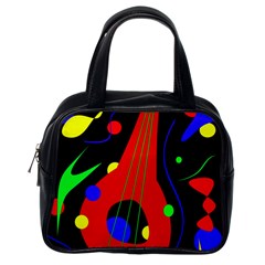 Abstract Guitar  Classic Handbags (one Side) by Valentinaart