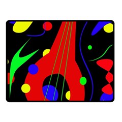 Abstract Guitar  Fleece Blanket (small) by Valentinaart