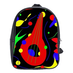 Abstract Guitar  School Bags (xl)  by Valentinaart