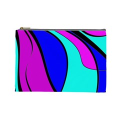 Purple And Blue Cosmetic Bag (large)  by Valentinaart