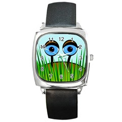 Snail Square Metal Watch by Valentinaart