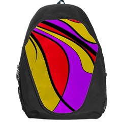 Colorful Lines Backpack Bag by Valentinaart