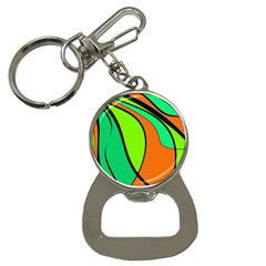 Green And Orange Bottle Opener Key Chains by Valentinaart