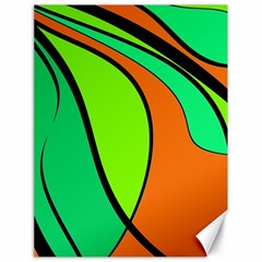 Green And Orange Canvas 18  X 24   by Valentinaart