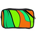 Green and orange Toiletries Bags 2-Side Front