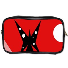 Black Butterfly  Toiletries Bags by Valentinaart