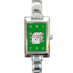 Dice  Rectangle Italian Charm Watch by Valentinaart