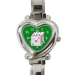 Dice  Heart Italian Charm Watch