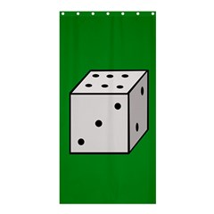 Dice  Shower Curtain 36  X 72  (stall)  by Valentinaart
