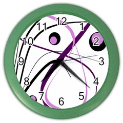 Pink elegant design Color Wall Clocks