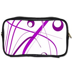 Purple Elegant Design Toiletries Bags by Valentinaart