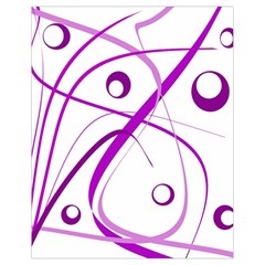 Purple Elegant Design Drawstring Bag (small) by Valentinaart
