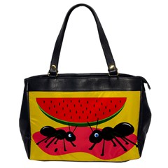 Ants And Watermelon  Office Handbags by Valentinaart