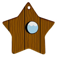 Over The Fence  Star Ornament (two Sides)  by Valentinaart