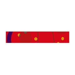 Red Abstract Sky Flano Scarf (mini) by Valentinaart