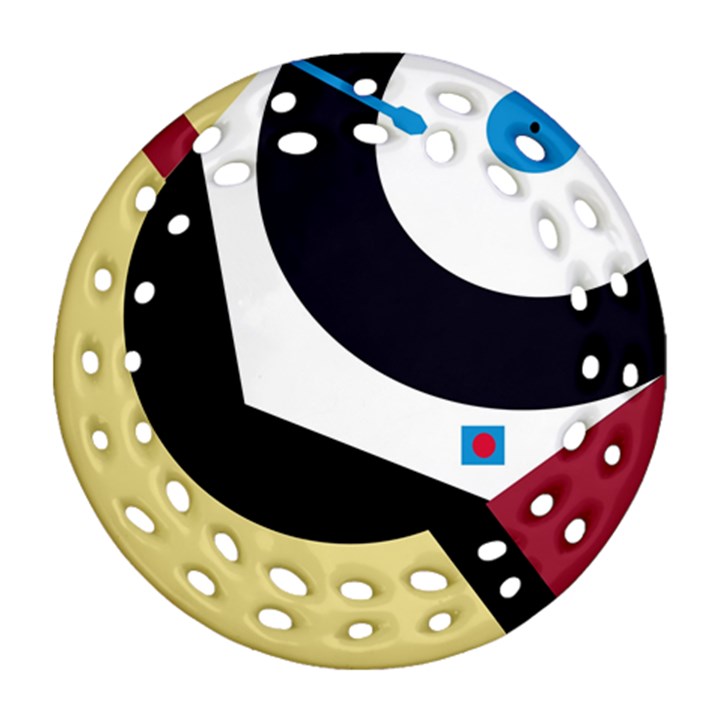 Digital abstraction Ornament (Round Filigree) 