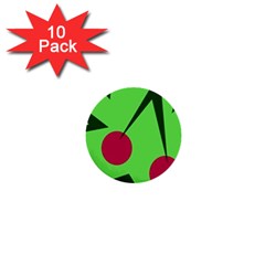 Cherries  1  Mini Buttons (10 Pack)  by Valentinaart