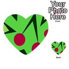 Cherries  Multi-purpose Cards (heart)  by Valentinaart