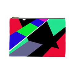 Abstract Fish Cosmetic Bag (large)  by Valentinaart