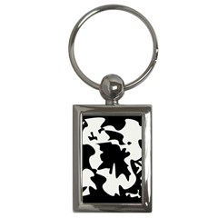 Black And White Elegant Design Key Chains (rectangle)  by Valentinaart