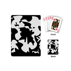 Black And White Elegant Design Playing Cards (mini)  by Valentinaart