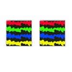 Colorful abstraction Cufflinks (Square) Front(Pair)