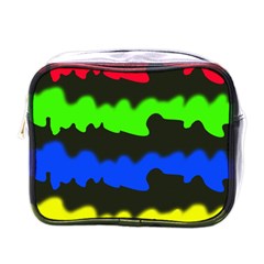 Colorful Abstraction Mini Toiletries Bags by Valentinaart