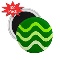 Green waves 2.25  Magnets (100 pack) 