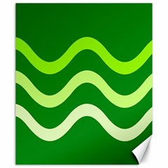 Green waves Canvas 20  x 24  