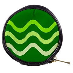 Green waves Mini Makeup Bags