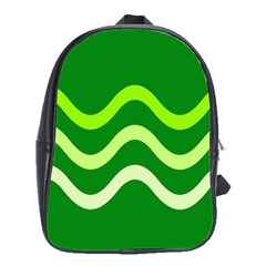 Green waves School Bags(Large) 