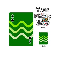 Green waves Playing Cards 54 (Mini) 